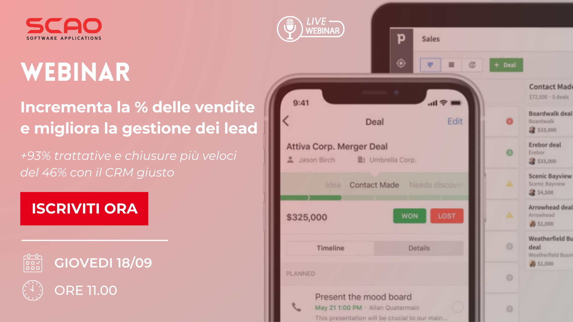 Aumenta le vendite e migliora la gestione dei lead
