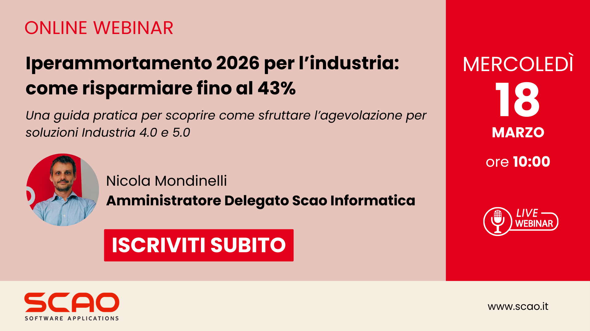 Webinar. Guida all’Iperammortamento 2026